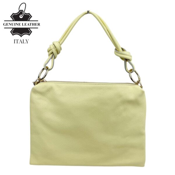 Bolso de Mano en Piel Italiana con Cierre de Cremallera, Bolsillo Interno y Gran Calidad para Mujer - Imagen 3