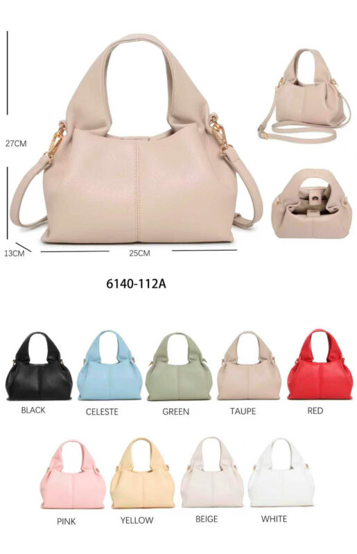 Bolso de Mano Sintético con Asa Corta Gruesa, Cierre de Botón y Bonito Estilo para Mujer-All- Mayorista España