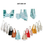 Amplio Bolso de Hombro Sintético con Agujeros, Cremallera y Bolso Bandolera Extra para Mujer