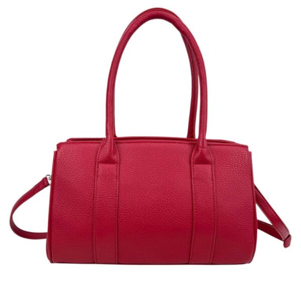 Bolso de Mano Sintético con Bolsillo Frontal de Botón y Bolsito Decorativo para Mujer - Imagen 3