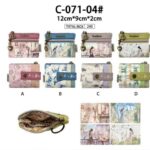 Monedero Sintético con Muñeca Sweet Candy, Anilla, Caja y Bolsillo Frontal con Cremallera para Mujer