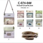 Bolso Bandolera Sintético de Mujer con Muñeca Sweet Candy y 4 Bolsillos con Cremallera