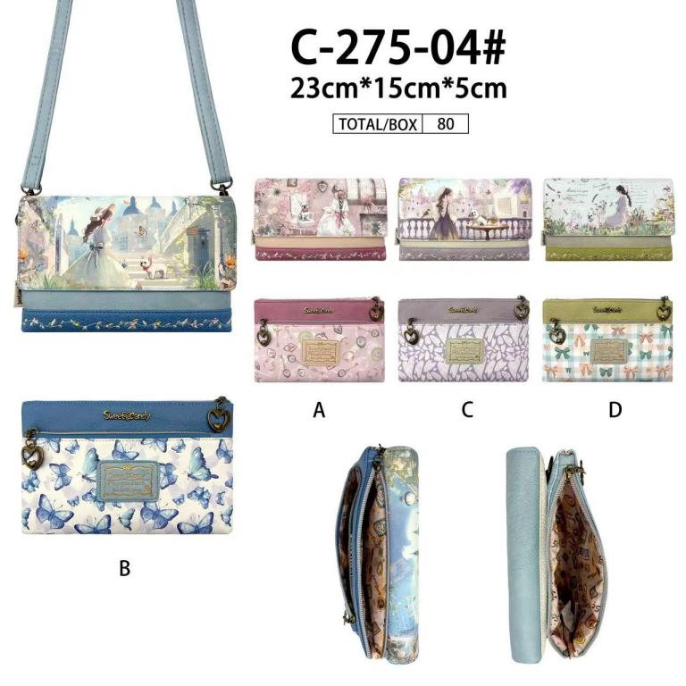 CGC275-04-All Bolso Bandolera Sintético de Mujer con Muñeca Sweet Candy y Multicompartimentos - Imagen 1