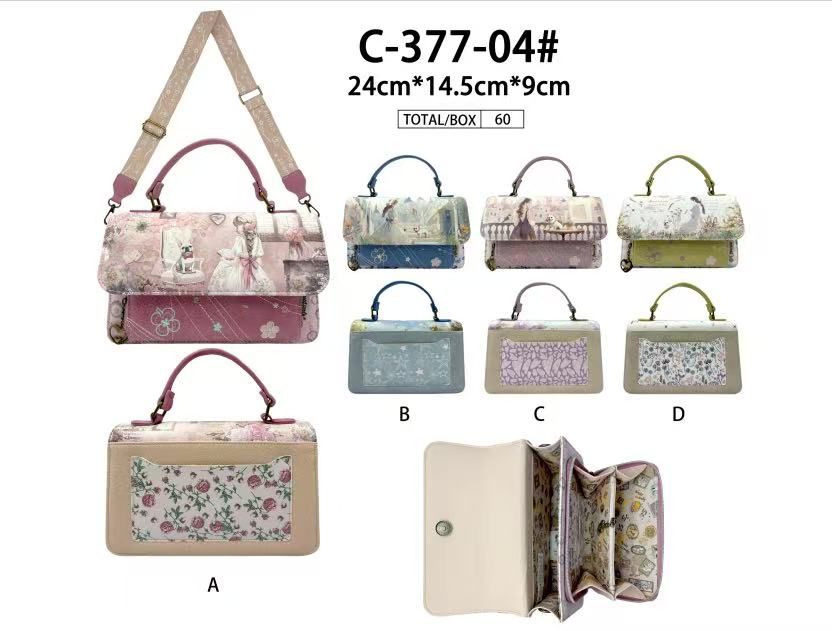 CGC377-04-All Bolso de Mano Sintético Tipo Maletín con Muñeca Sweet Candy y Compartimento Trasero para Mujer - Imagen 1