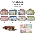 Monedero-Tarjetero Sintético con Muñeca Sweet Candy, Caja y Cremallera para Mujer