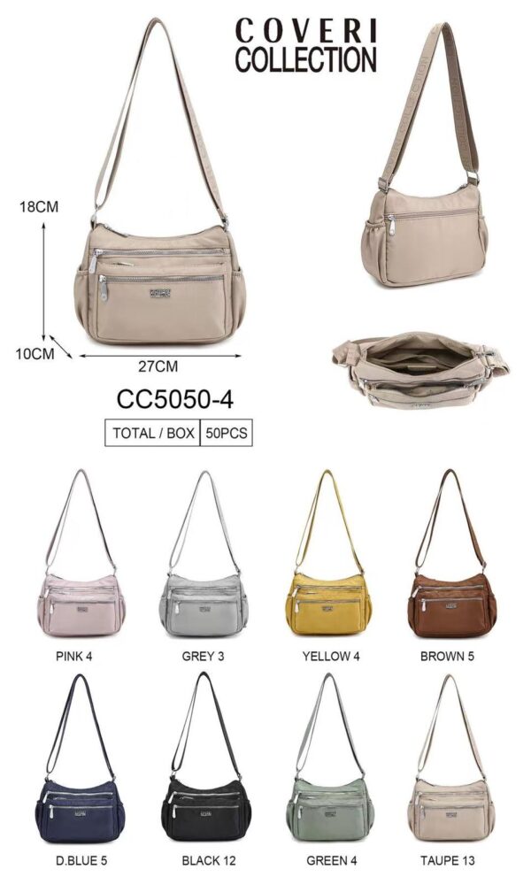 Bolso Bandolera en Tela Nylon con Multicompartimentos Coveri Collection para Mujer - Imagen 2