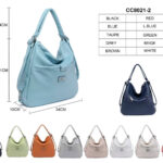 Amplo Bolso-Mochila Sintético Coveri Collection con Bolsillo Frontal y Trasero para Mujer