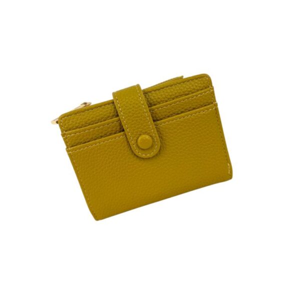 Tarjetero-Monedero Sintético Coveri Collection para Mujer con Mini Solapa de Botón y Cremallera - Imagen 3