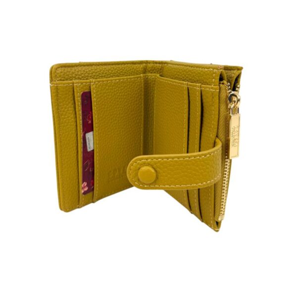 Tarjetero-Monedero Sintético Coveri Collection para Mujer con Mini Solapa de Botón y Cremallera - Imagen 4