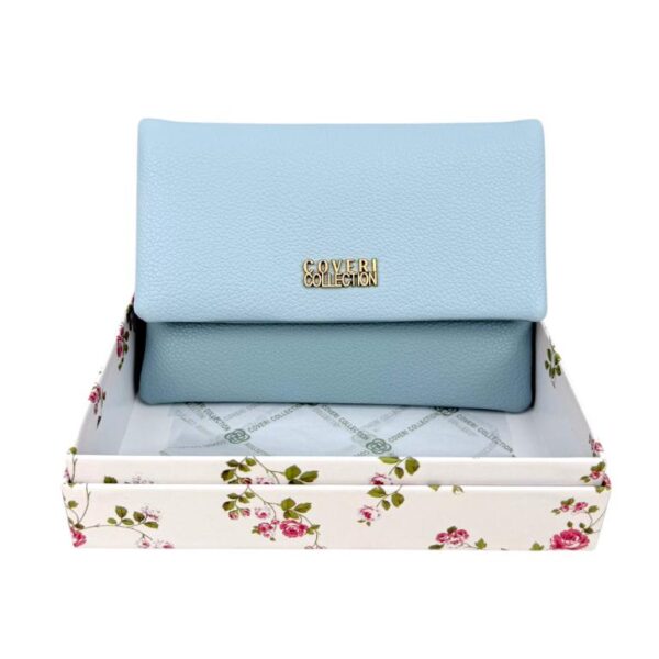Monedero Sintético Bicolor de Mujer Coveri Collection con Caja, Solapa y Bolsillo Trasero - Imagen 3