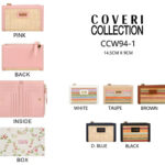 Monedero Sintético de Mujer Coveri Collection con Frontal Original, Caja y Espacio para Tarjetas