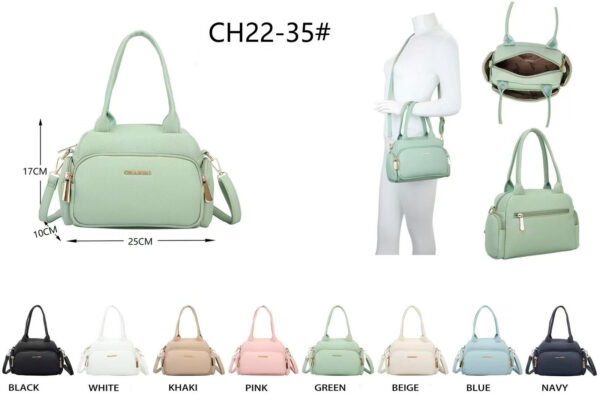 Bolso de Mano Sintético Charro para Mujer con Cremalleras y 4 Bolsillos Exteriores-All- Mayorista España