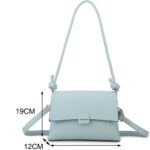 Bolso de Hombro Sintético Charro para Mujer con Solapa y 2 Compartimentos Interiores