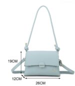 Bolso de Hombro Sintético Charro para Mujer con Solapa y 2 Compartimentos Interiores