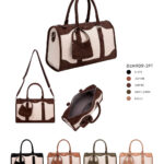 Bolso-Maletín Sintético Bicolor Diana & Co para Mujer con Gran Calidad y Accesorio Extra