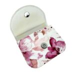 Monedero Compacto de Piel Sintética para Mujer con Caja, Diseño Flores y 3 Compartimentos - Imagen 4
