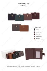 Moneero Sintético Diana & Co Firenze con Caja y Tarjetero Extraíble con Bolsillo para Mujer-All- Mayorista España