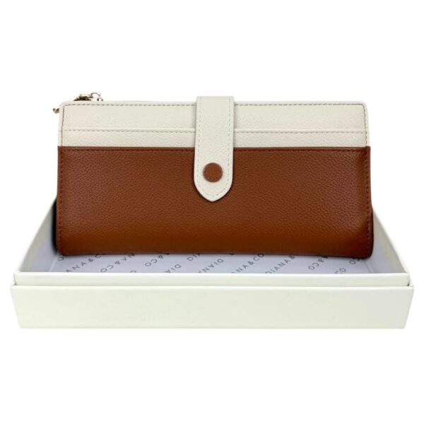 Cartera Sintética Bicolor Diana & Co Firenze para Mujer con Espacio para Tarjetas, Caja y Cremallera - Imagen 5