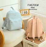 Mochila de Tela Nailon para Mujer con Multicompartimentos