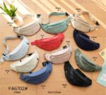 Riñonera Compacta en Tela Nylon para Mujer con Bolsillo Frontal y Trasero con Cierre de Cremallera - Imagen 2