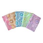 Amplia Bufanda de Algodón para Mujer con Diseño Circulos de Mandalas y Gran calidad - Imagen 2