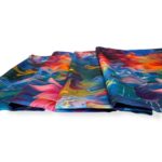 Preciosa Bufanda de Seda para Mujer con Increíble Diseño Colorido de Flores - Imagen 2