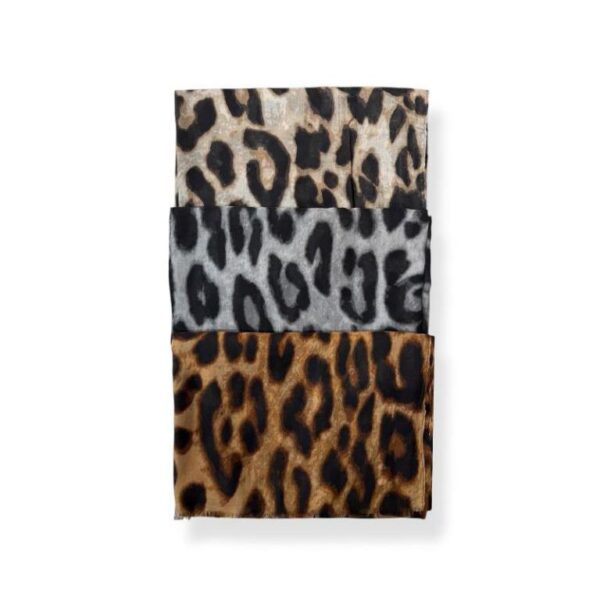 Bufanda de Algodón con Bonito Diseño Estilo Animal Print para Mujer - Imagen 2