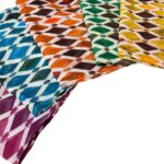Bufanda de Algodón para Mujer con Diseño Colorido de Rombos y Gran Calidad - Imagen 4