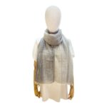 Fular Bicolor de Lino y Algodón para Mujer con Colores Lisos y Gran Calidad - Imagen 5