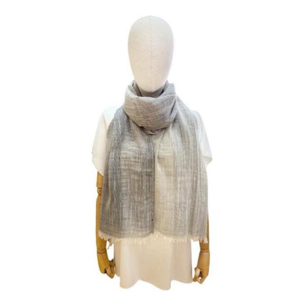 Fular Bicolor de Lino y Algodón para Mujer con Colores Lisos y Gran Calidad - Imagen 5