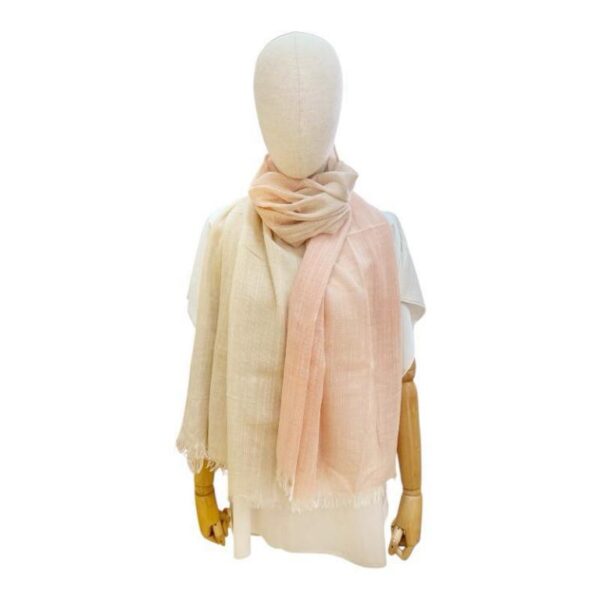 Fular Bicolor de Lino y Algodón para Mujer con Colores Lisos y Gran Calidad - Imagen 6