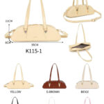 Bolso Bandolera Sintético Kaylee Estilo Baguette Rígido con Original Diseño y 2 Cremalleras Mujer