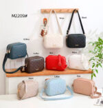 Bolso Bandolera Sintético Maxfly con 2 Cremalleras y Bolsillo Trasero para Mujer - Imagen 2