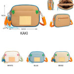 Bolso Bandolera Sintético y Multicolor con 4 Compartimentos y Elementos Decorativos Laterales Mujer