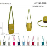 Bolsito Portamovil en Nylon Nazareno Gabrielli para Mujer con Velcro Frontal y 2 Cremalleras