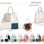 Bolso de Mano Sintético de Mujer Nazareno Gabrielli con Diseño Patchwork y Gran Capacidad