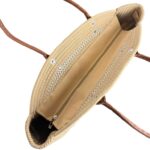 Amplio Bolso Capazo de Yute con Asas Largas, Cierre de Cremallera y 2 Colores para Mujer - Imagen 4
