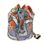 Bolso de Hombro Artesanal en Algodón con Muchos Detalles Decorativos y Diseño Único para Mujer - Imagen 5