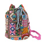 Bolso de Hombro Artesanal en Algodón con Muchos Detalles Decorativos y Diseño Único para Mujer - Imagen 4