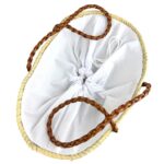 Cesta Grande de Rafia Artesanal con Asas Trenzadas y Cierre de Cuerdas para Mujer - Imagen 3