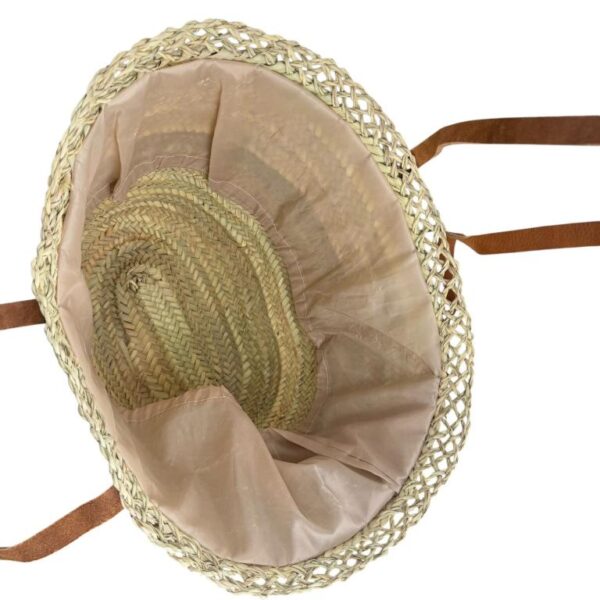 Cesta Capazo Grande de Mujer en Rafia Artesanal con 2 Asas Largas y Diseño Original - Imagen 5