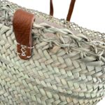 Cesta Capazo Grande de Mujer en Rafia Artesanal con 2 Asas Largas y Diseño Original - Imagen 7