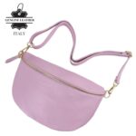 Amplia Riñonera de Piel Italiana para Mujer con Compartimento Interior - Imagen 18