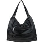 Bolso de Hombro Sintético tipo Hobo con Gran Capacidad, Mini Solapa y Bolsillo Trasero para Mujer - Imagen 4