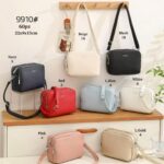 Bolso Bandolera Sintético Butterflies Series con 3 Bolsillos Principales con Cremallera para Mujer