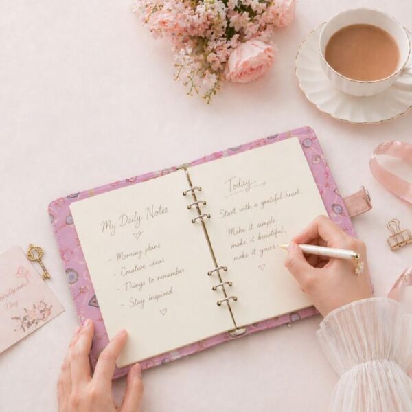 Cuaderno-Diario Diseño Muñeca Sweet Candy con Anillas y Hojas Lisas para Mujer - Imagen 10