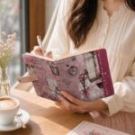 Cuaderno-Diario Diseño Muñeca Sweet Candy con Anillas y Hojas Lisas para Mujer