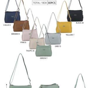Bolso de Hombro Coveri Collection en Tela Nylon con 4 Compartimentos para Mujer - Mayorista España