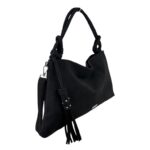 Bolso de Mano Sintético Hobo Coveri Collection de Mujer con Elemento Decorativo Frontal y Bolsillo Trasero - Imagen 2