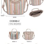 Bolso de Mano Sintético Multicolor Coveri Collection con Asas Cortas Circulares para Mujer
